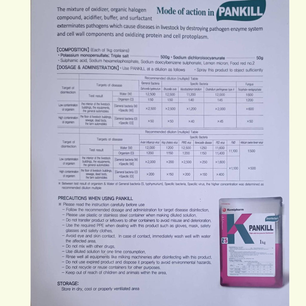 Pankill Disinfectant 1KG