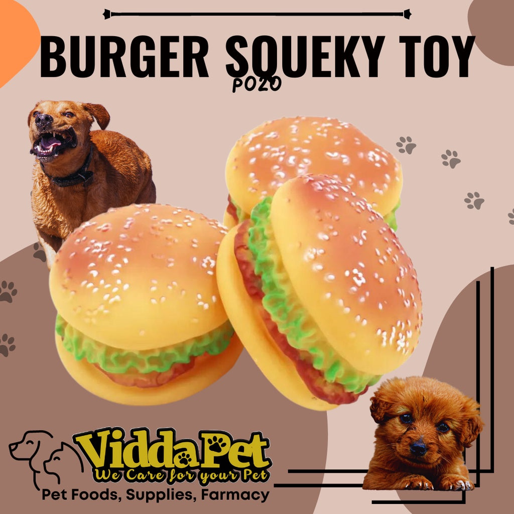 Burger Squeaky Toy