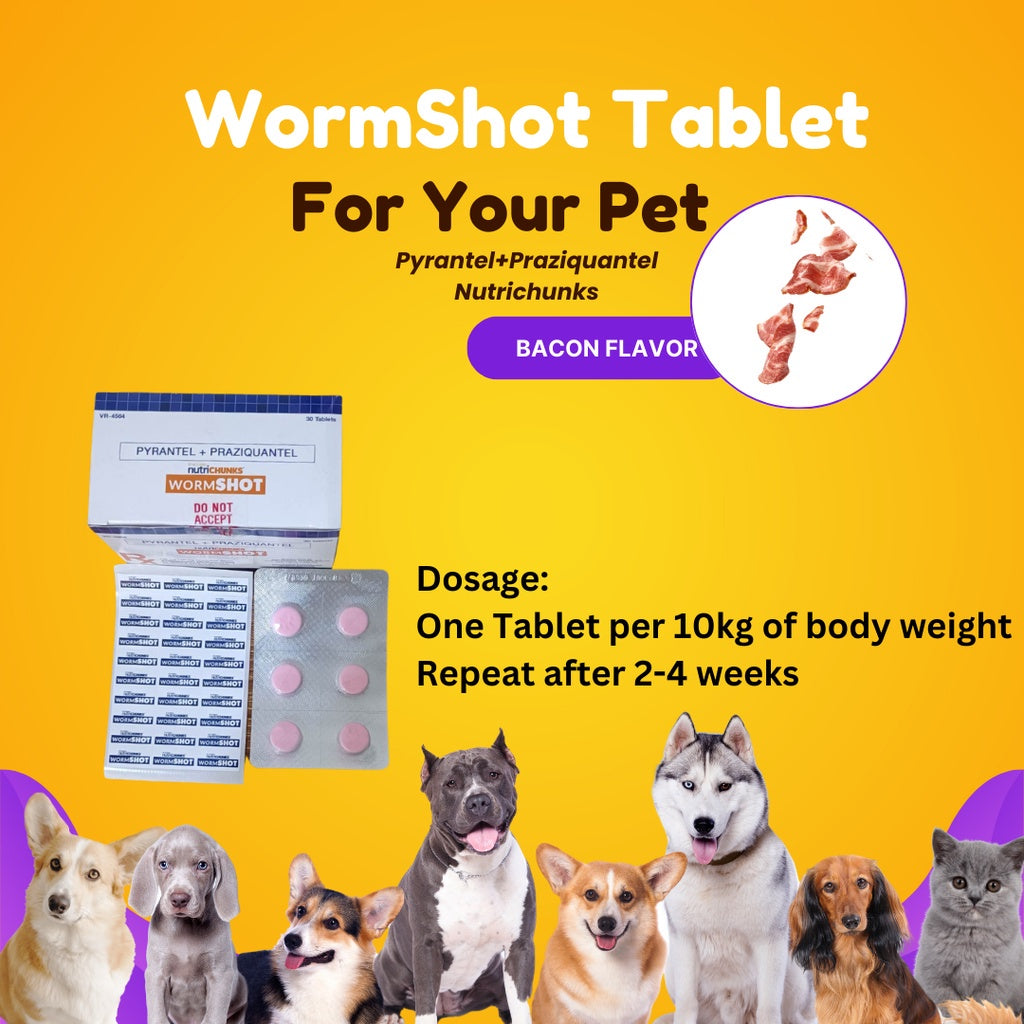 Wormshot Dewormer 30 Tablets