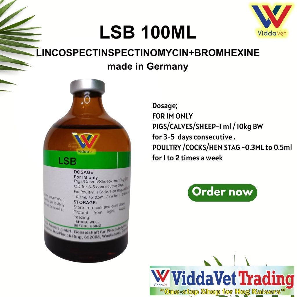 1 bot LSB 100ml made in Germany for animals livestock poultry pigs cattle