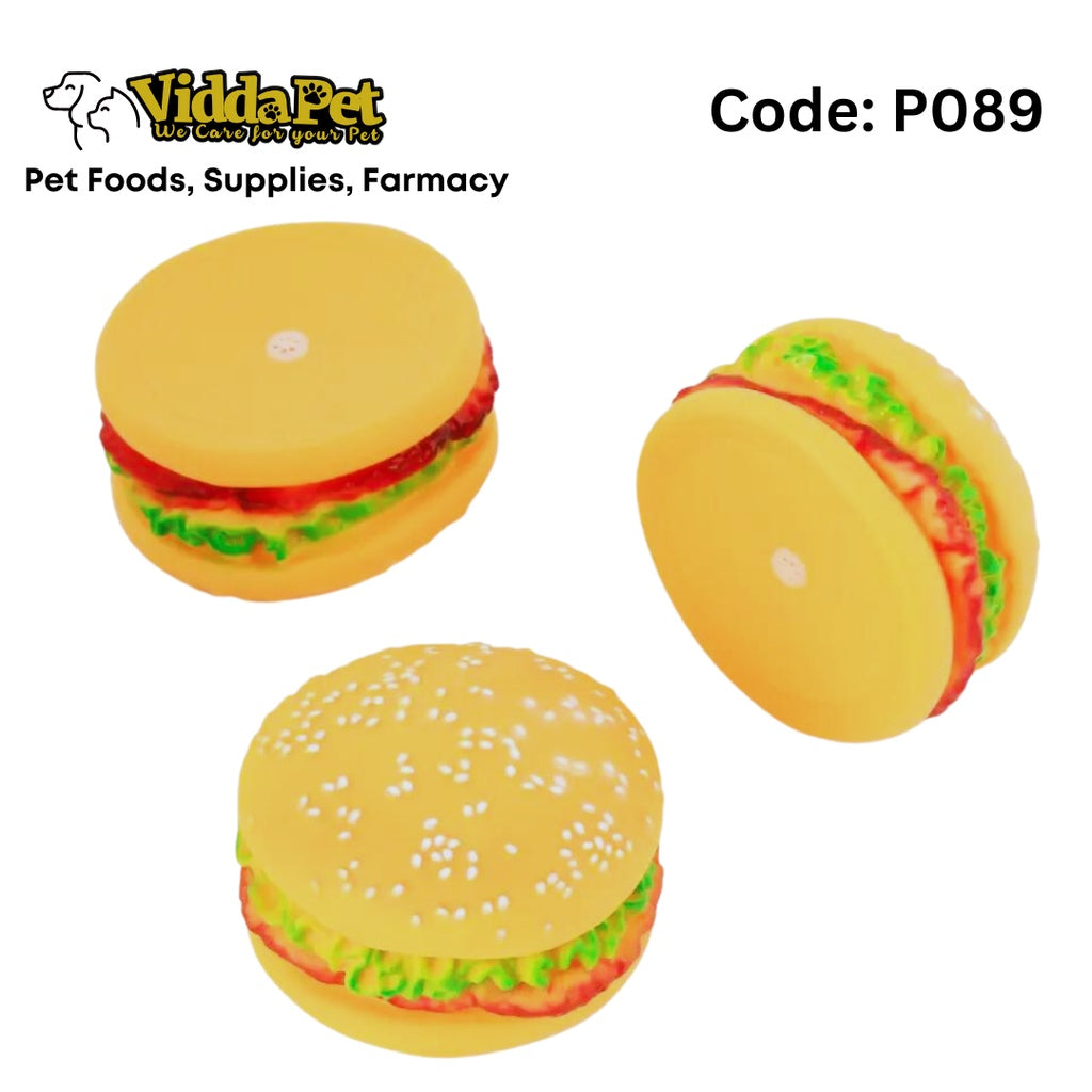 Burger Squeaky Toy
