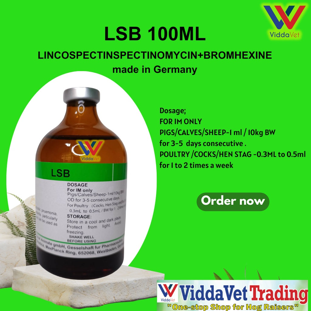 1 bot LSB 100ml made in Germany for animals livestock poultry pigs cattle
