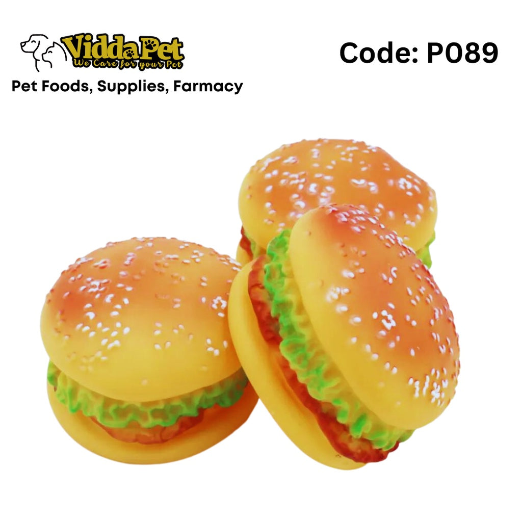 Burger Squeaky Toy
