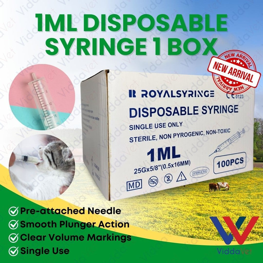 Disposable Syringe 1ML 100pcs