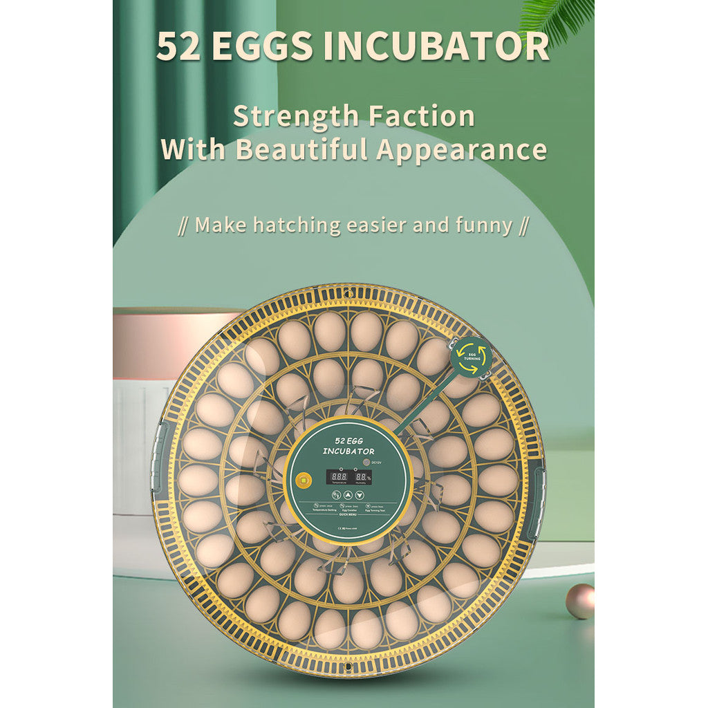 Automatic Egg Incubator 52 Eggs Capacity