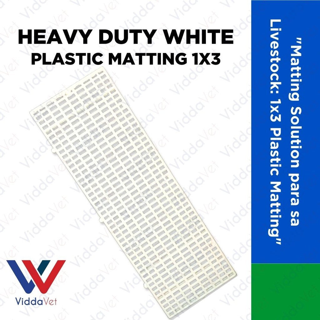 Heavy Duty White Mattings 1x3