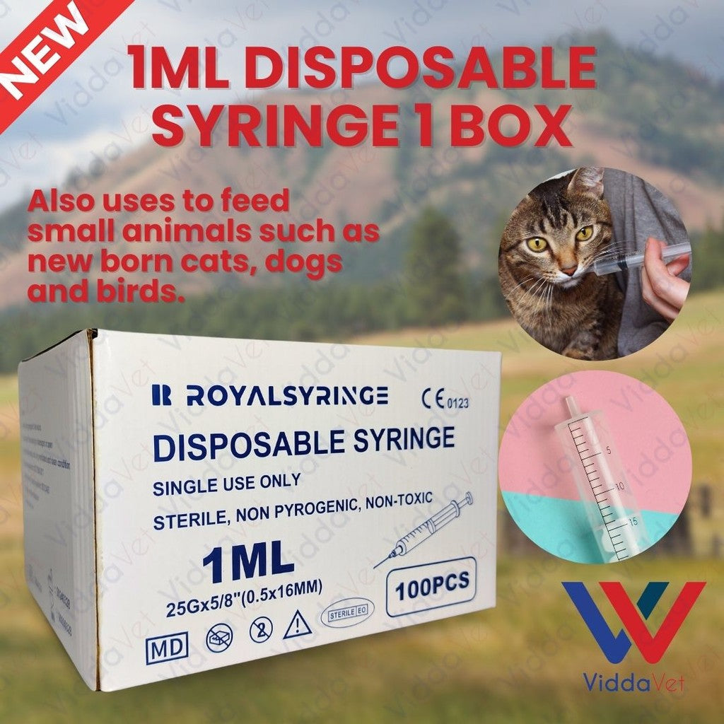 Disposable Syringe 1ML 100pcs