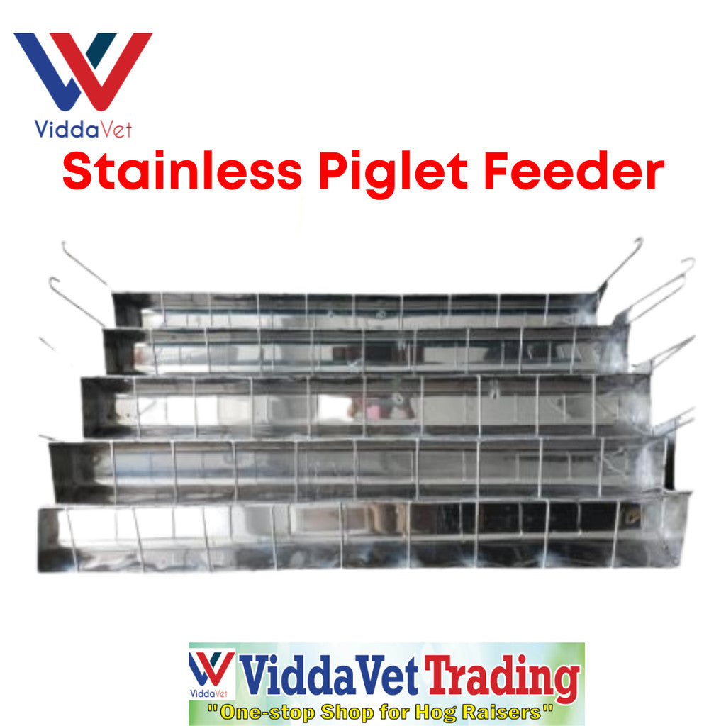 10 Slots Stainless Piglet Feeder