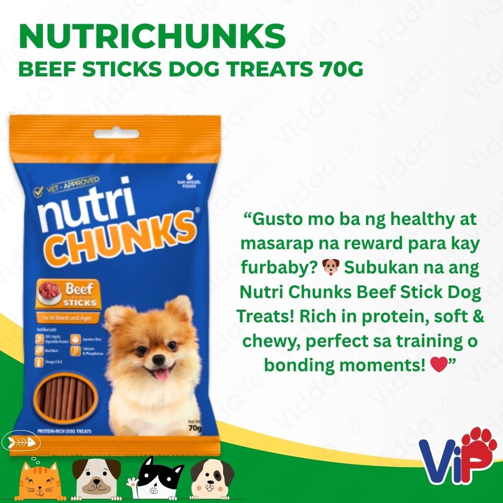 NutriChucks Beef Sticks 70 Grams