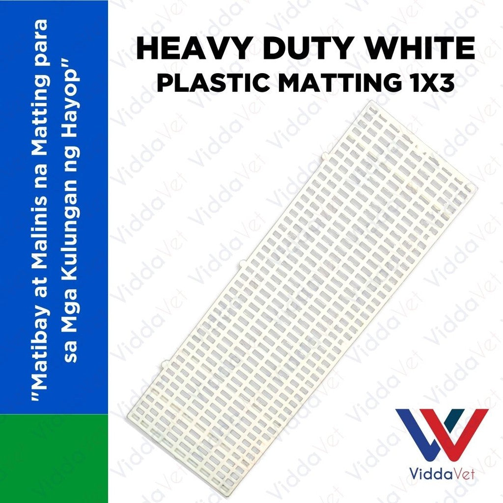 Heavy Duty White Mattings 1x3