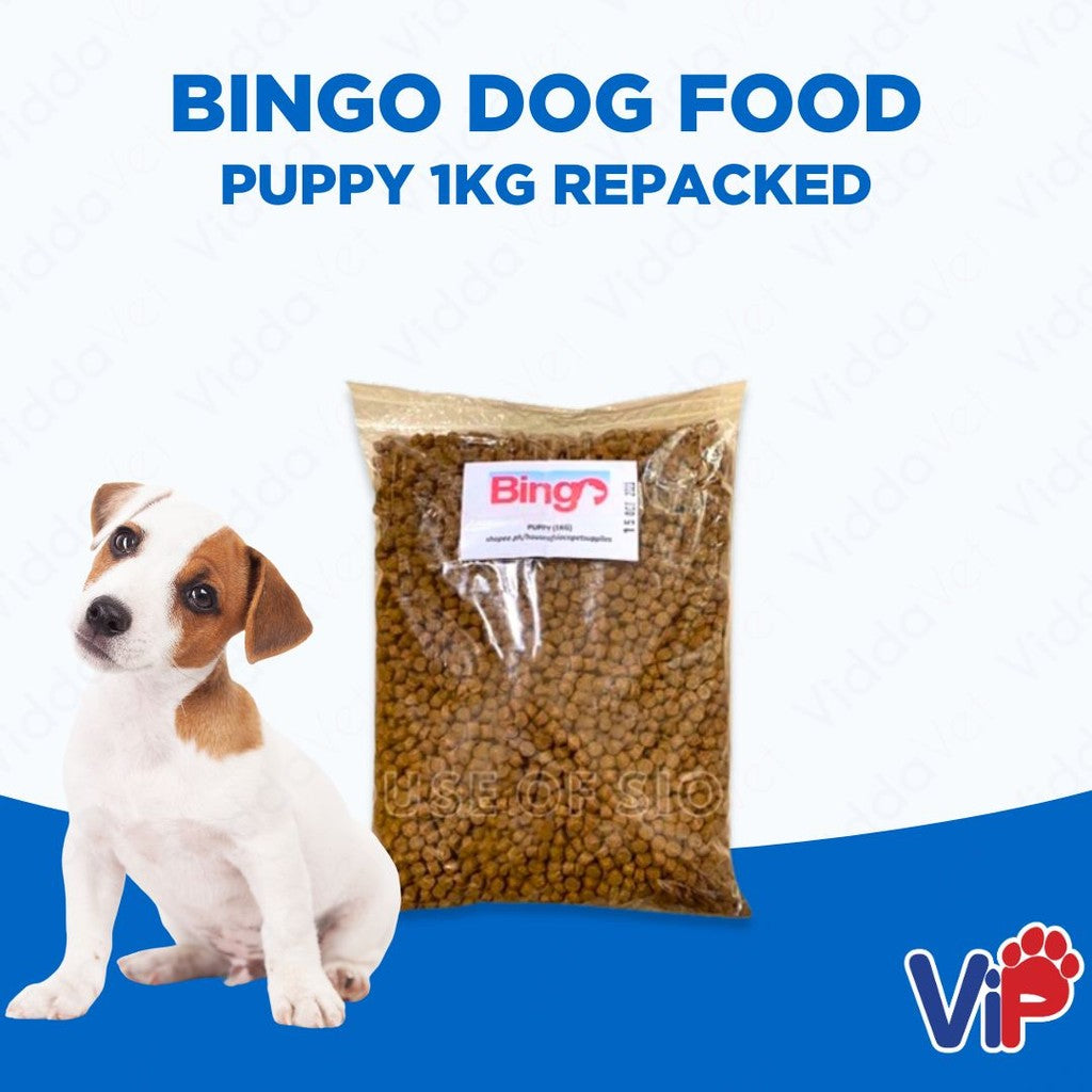 Bingo Dog food Puppy 1kg Repacked