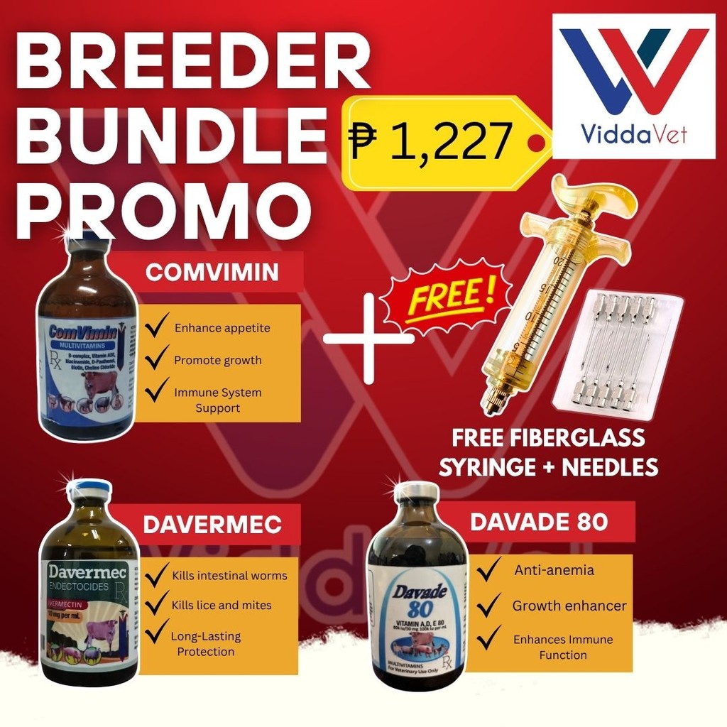Breeder Bundle Davade + Davermec + Comvimin 100ml Set