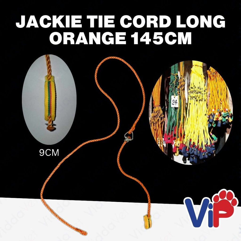 Tie Cord for Gamefowl Rooster Orange 145cm
