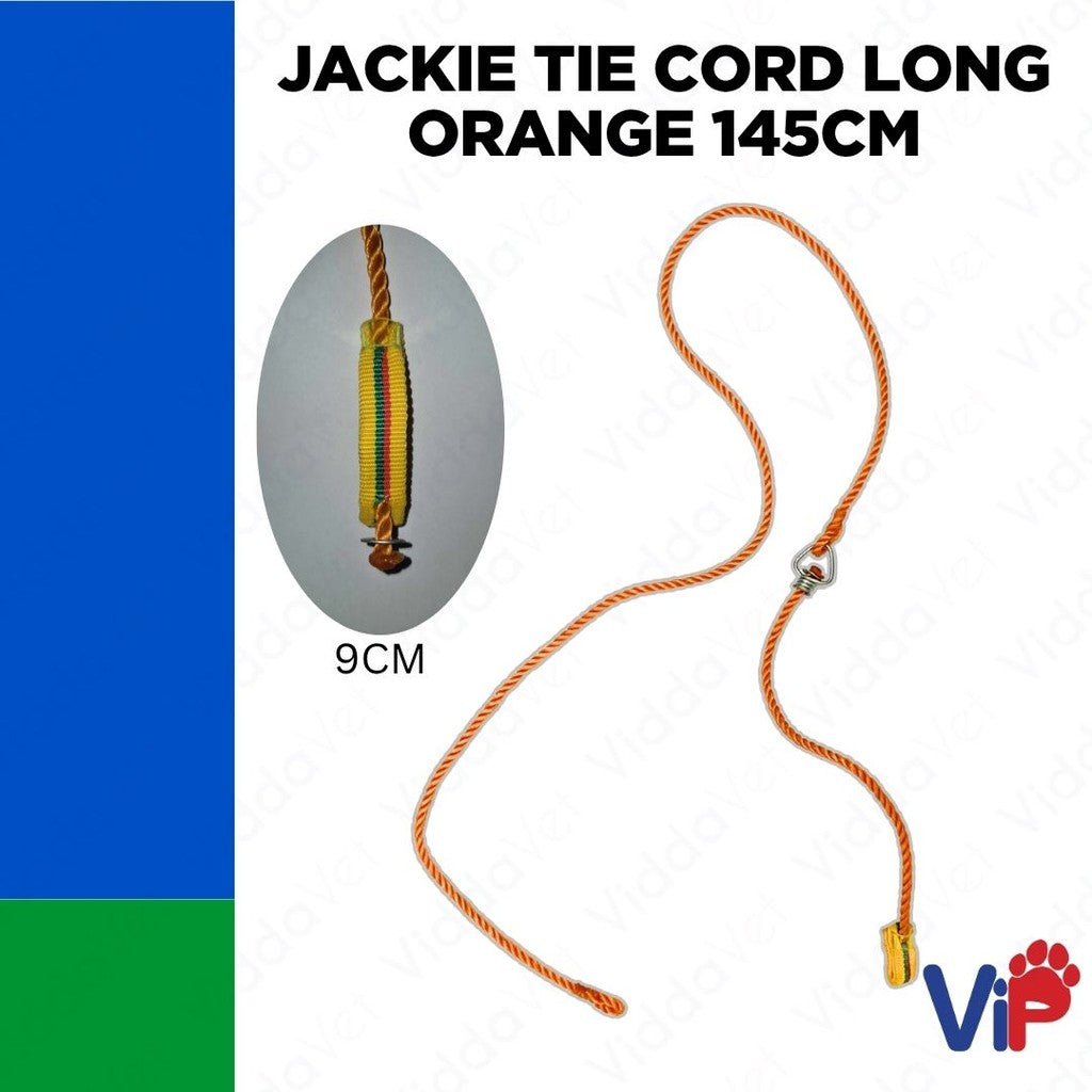Tie Cord for Gamefowl Rooster Orange 145cm