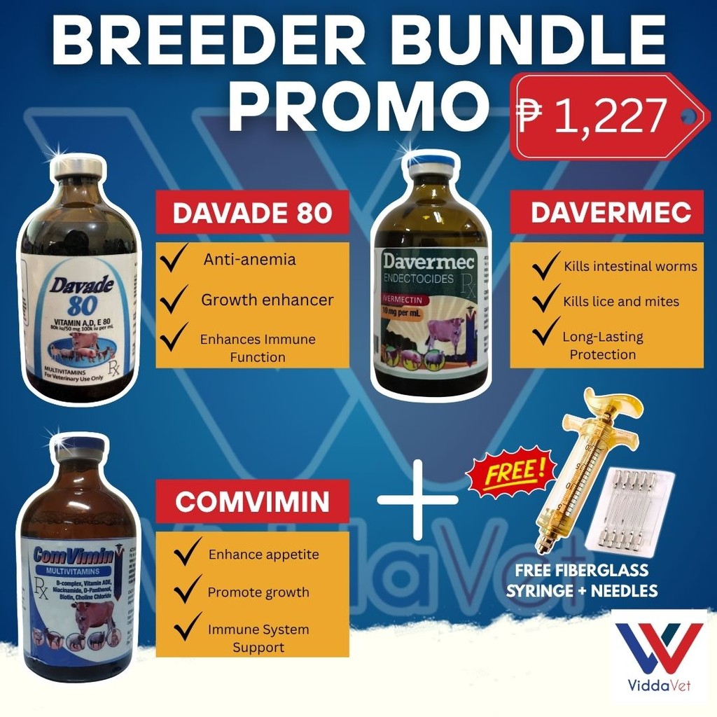 Breeder Bundle Davade + Davermec + Comvimin 100ml Set