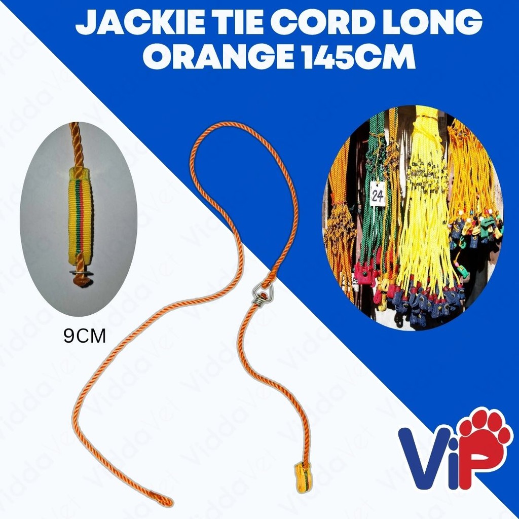 Tie Cord for Gamefowl Rooster Orange 145cm
