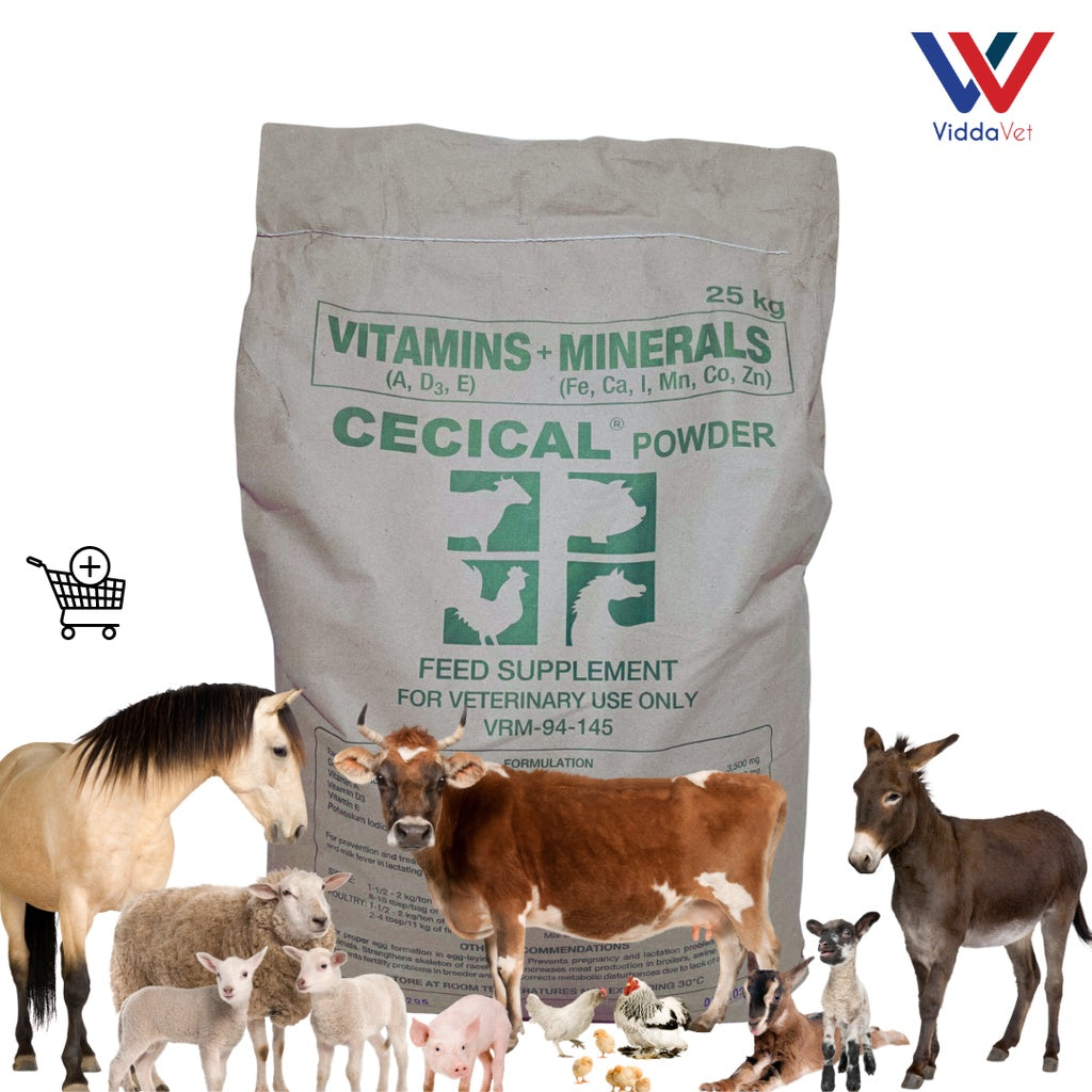 1 bag - 25 kls Cecical Powder Feed Premix for animals feed supplement performance enhancer