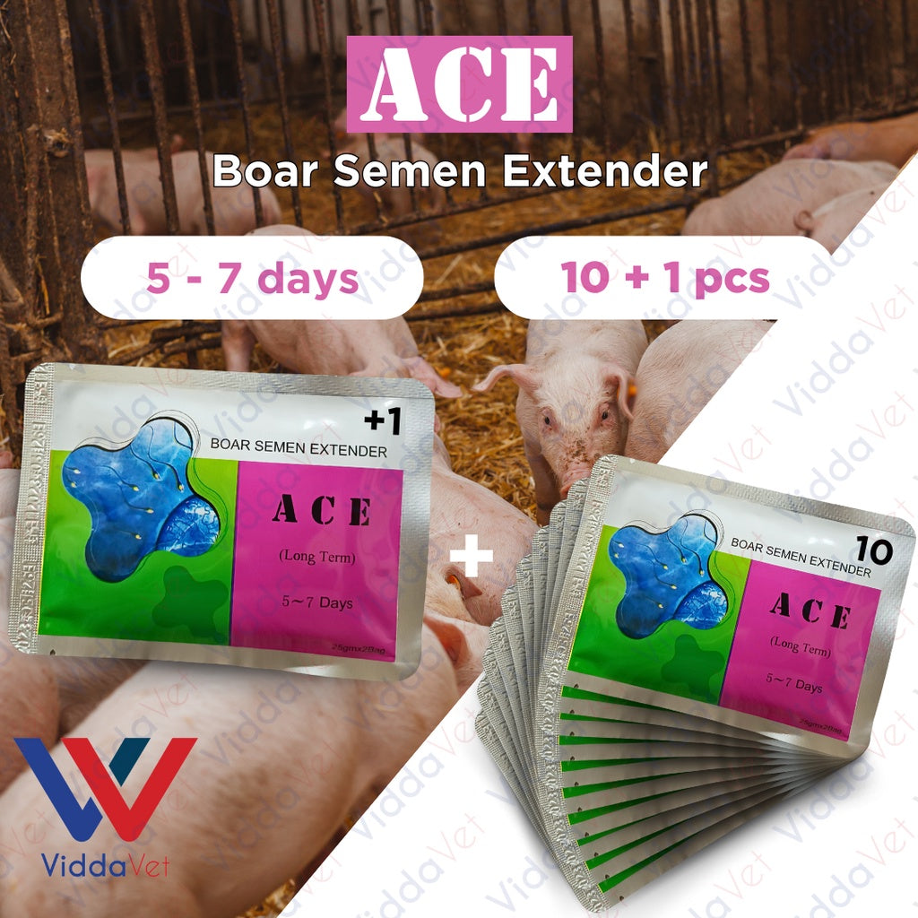 Ace Boar Semen Extender 5 to 7 days 10pcs + 1 Free