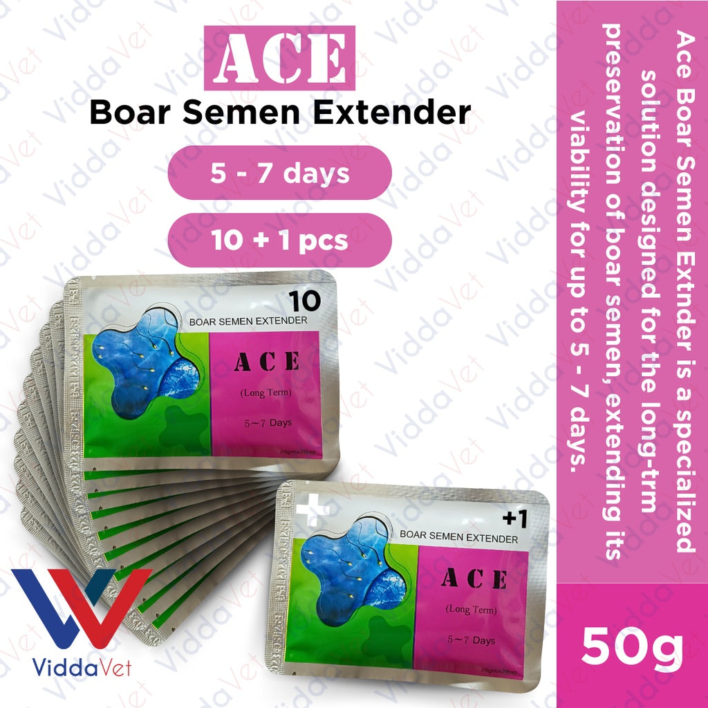 Ace Boar Semen Extender 5 to 7 days 10pcs + 1 Free