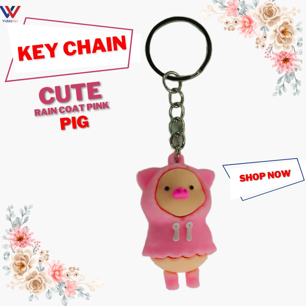 Cute Pig Keychain