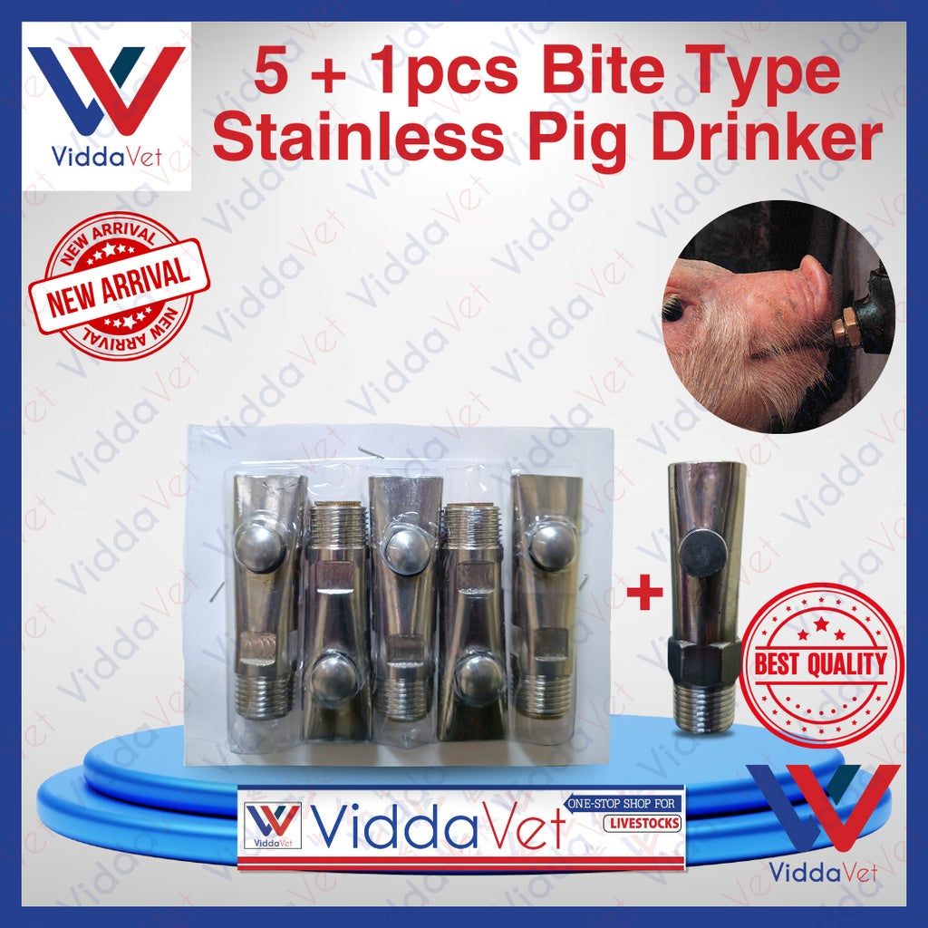 Pig Drinker Stainless Bite Type 5 + 1