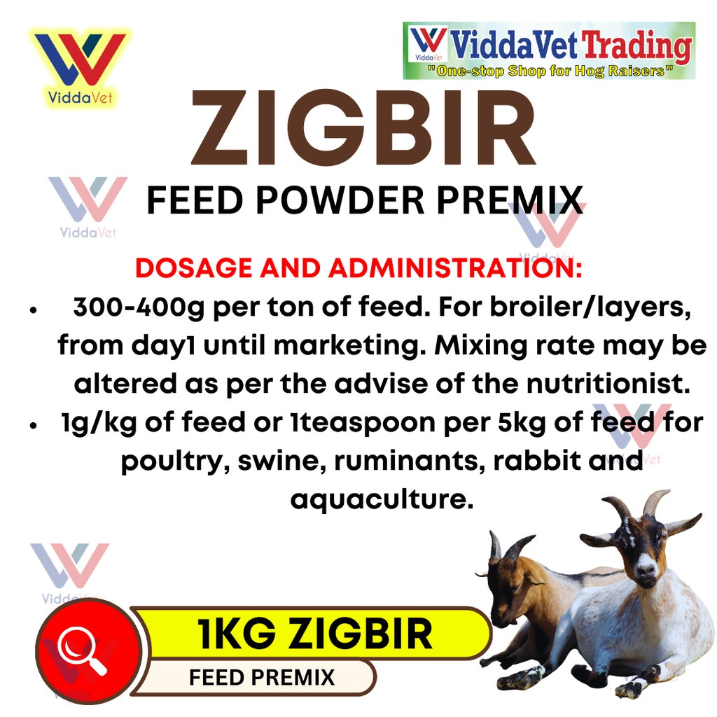ZIGBIR Feed Powder Premix 1KG