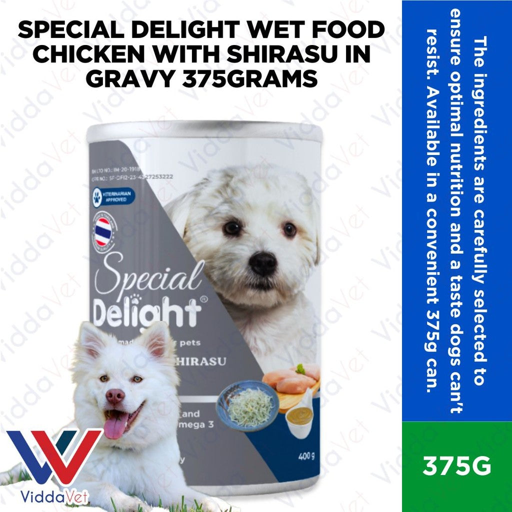 Special Delight Wet Food Chicken with Shirasu in Gravy 375g