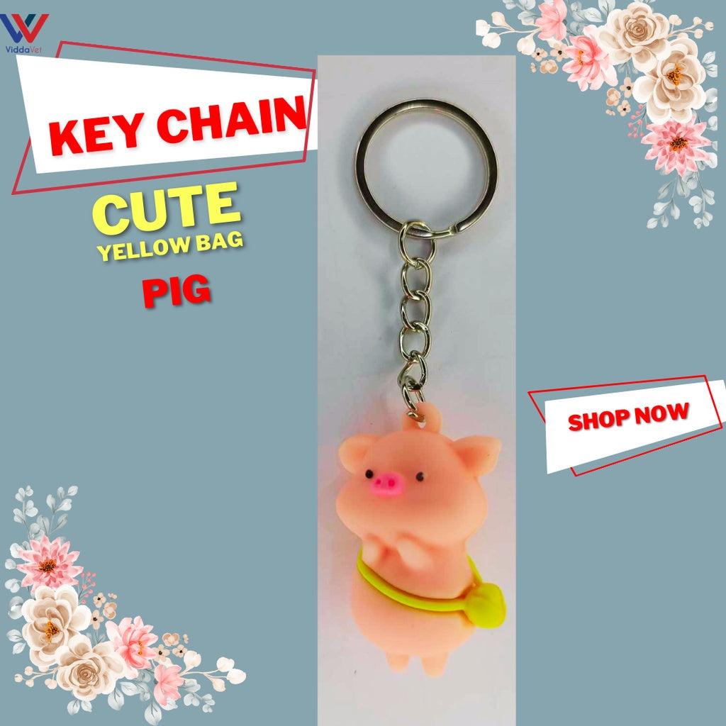 Cute Pig Keychain