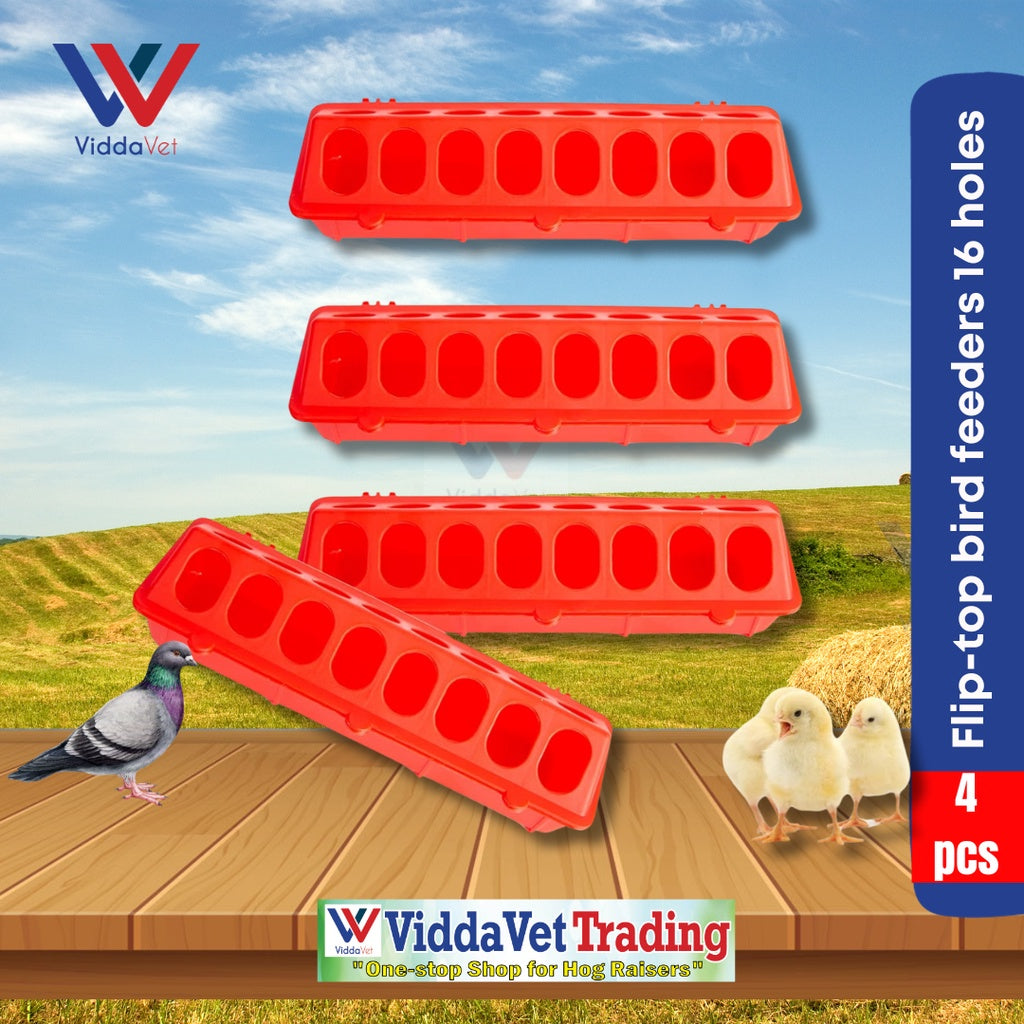 Plastic Flip-top Bird Feeder 16 Holes