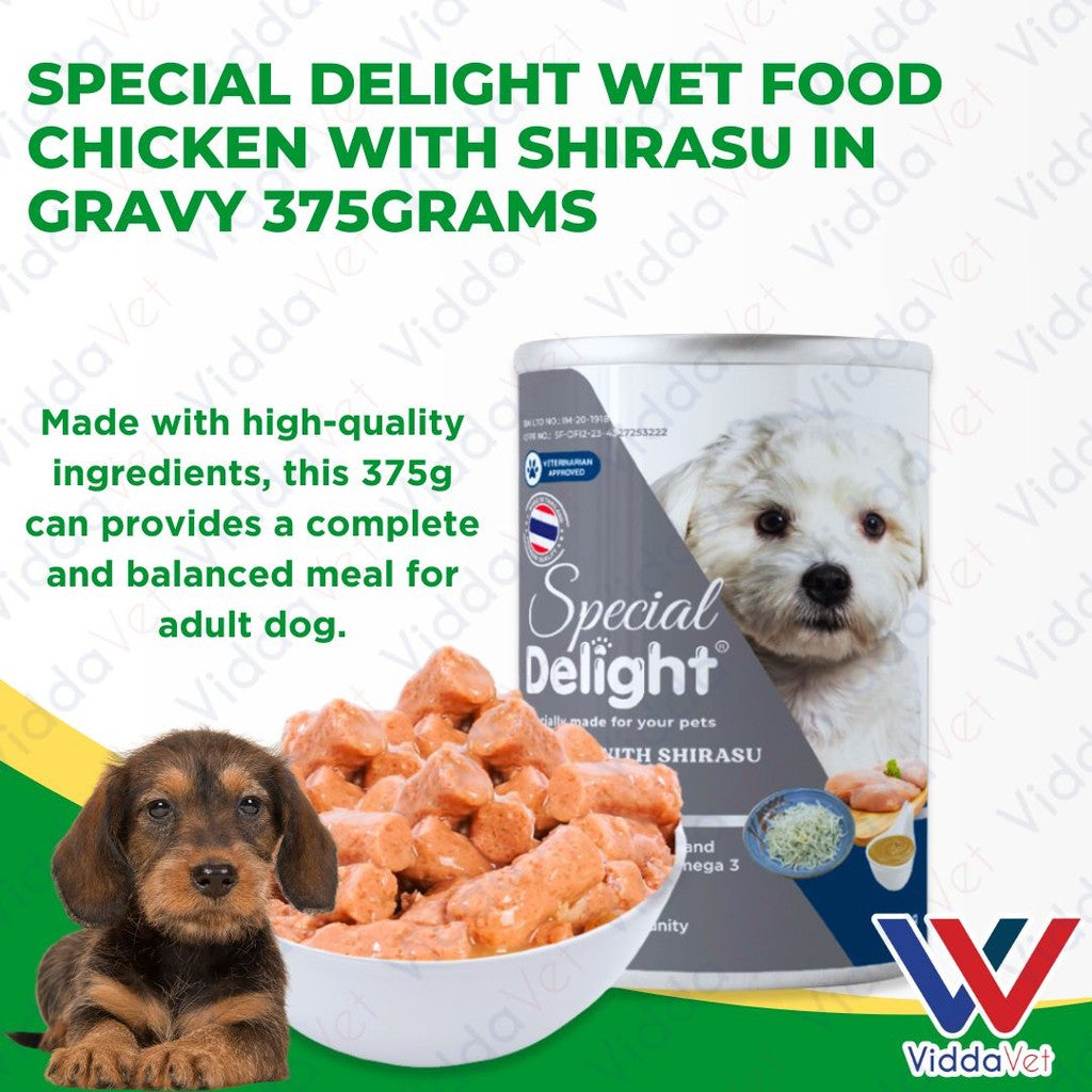 Special Delight Wet Food Chicken with Shirasu in Gravy 375g