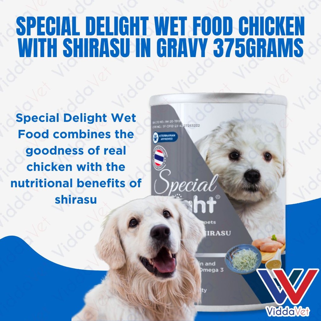 Special Delight Wet Food Chicken with Shirasu in Gravy 375g