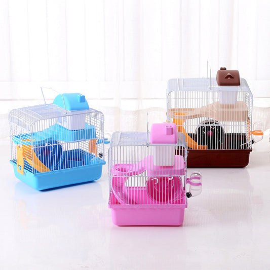 Pet Hamster Cage (Yellow/ Pink/ Blue/ Coffee)