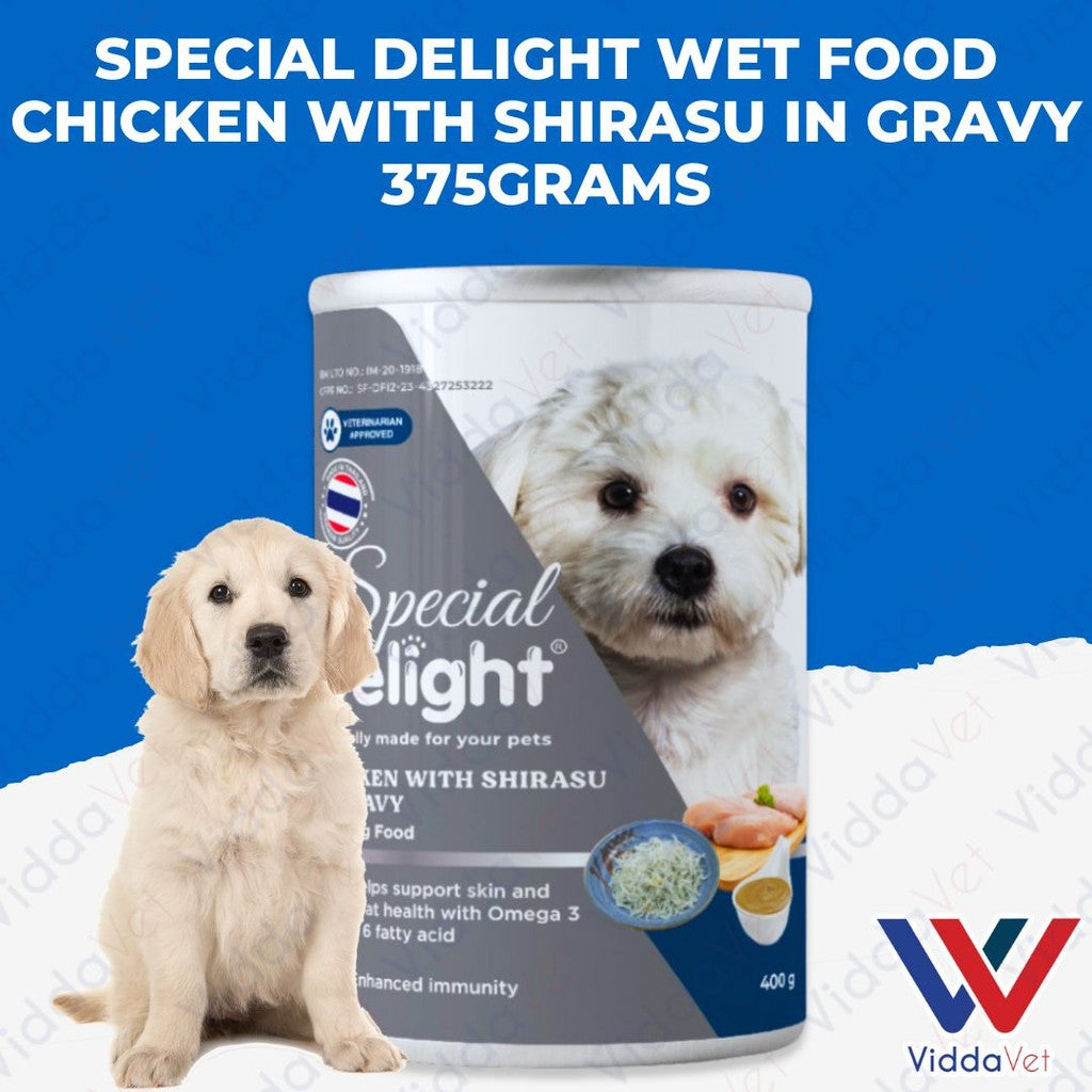 Special Delight Wet Food Chicken with Shirasu in Gravy 375g