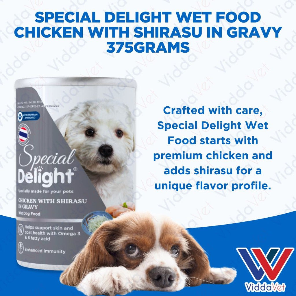 Special Delight Wet Food Chicken with Shirasu in Gravy 375g