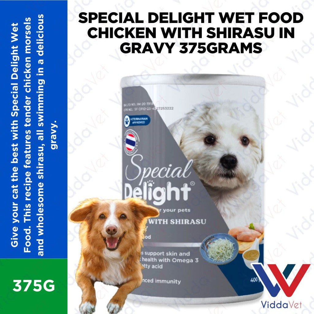 Special Delight Wet Food Chicken with Shirasu in Gravy 375g