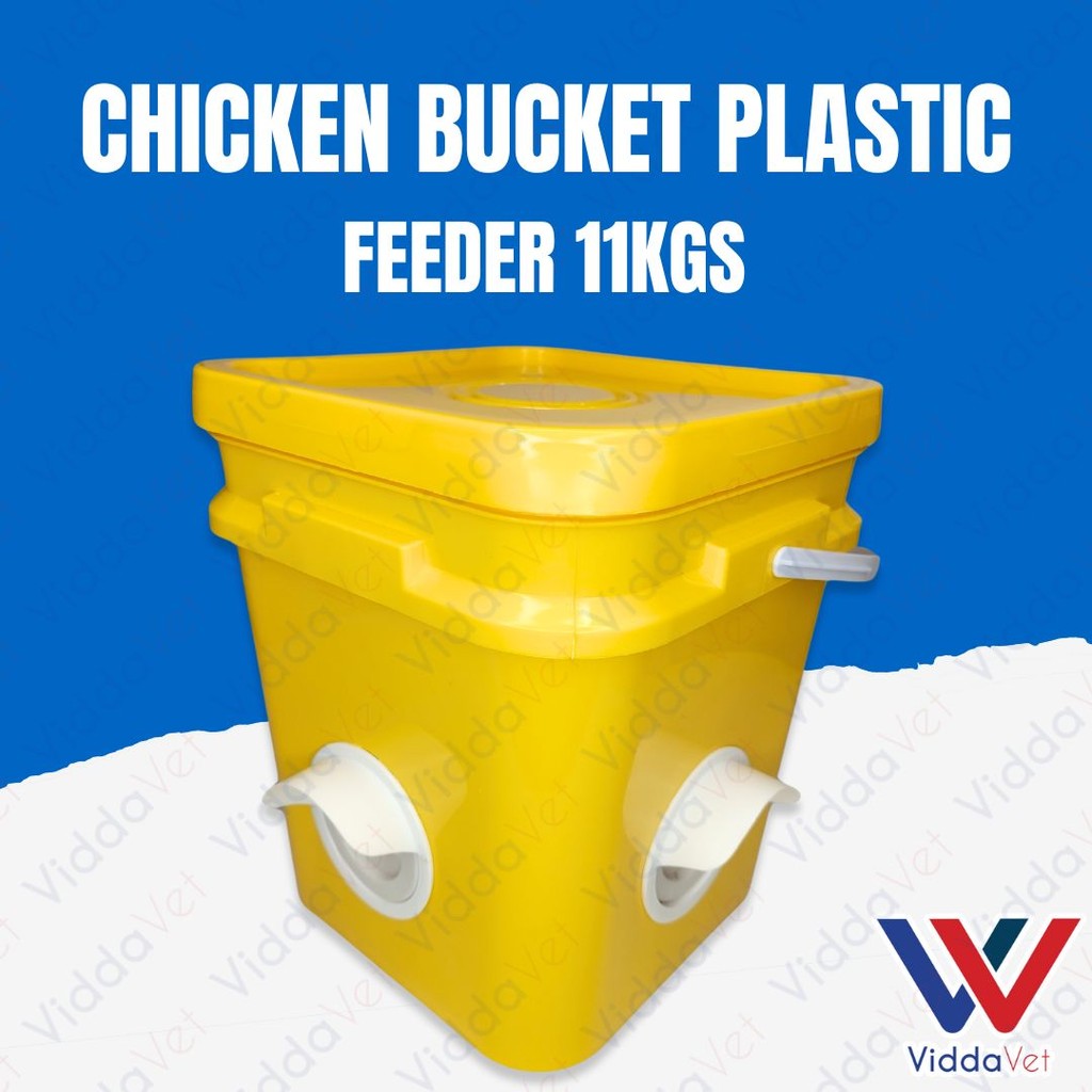 Chicken Bucket Plastic Feeder 11KGS