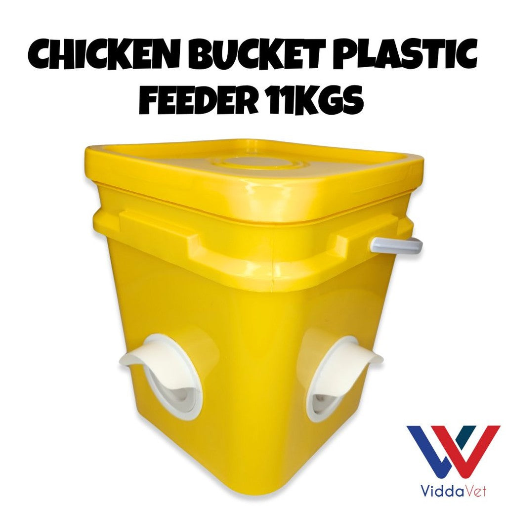 Chicken Bucket Plastic Feeder 11KGS