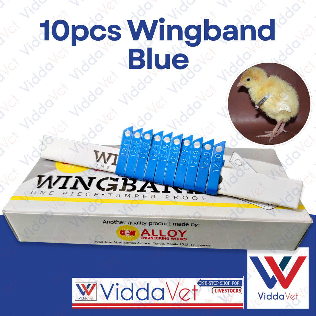 Wing Bands Blue 10pcs