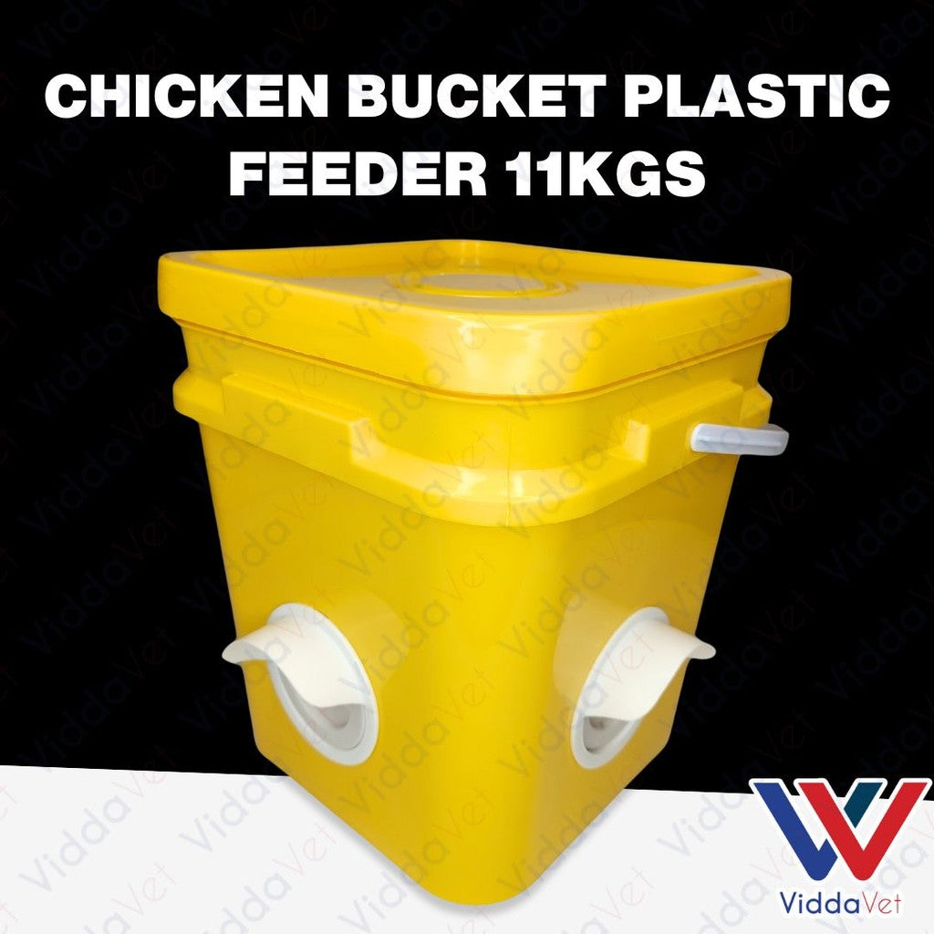 Chicken Bucket Plastic Feeder 11KGS