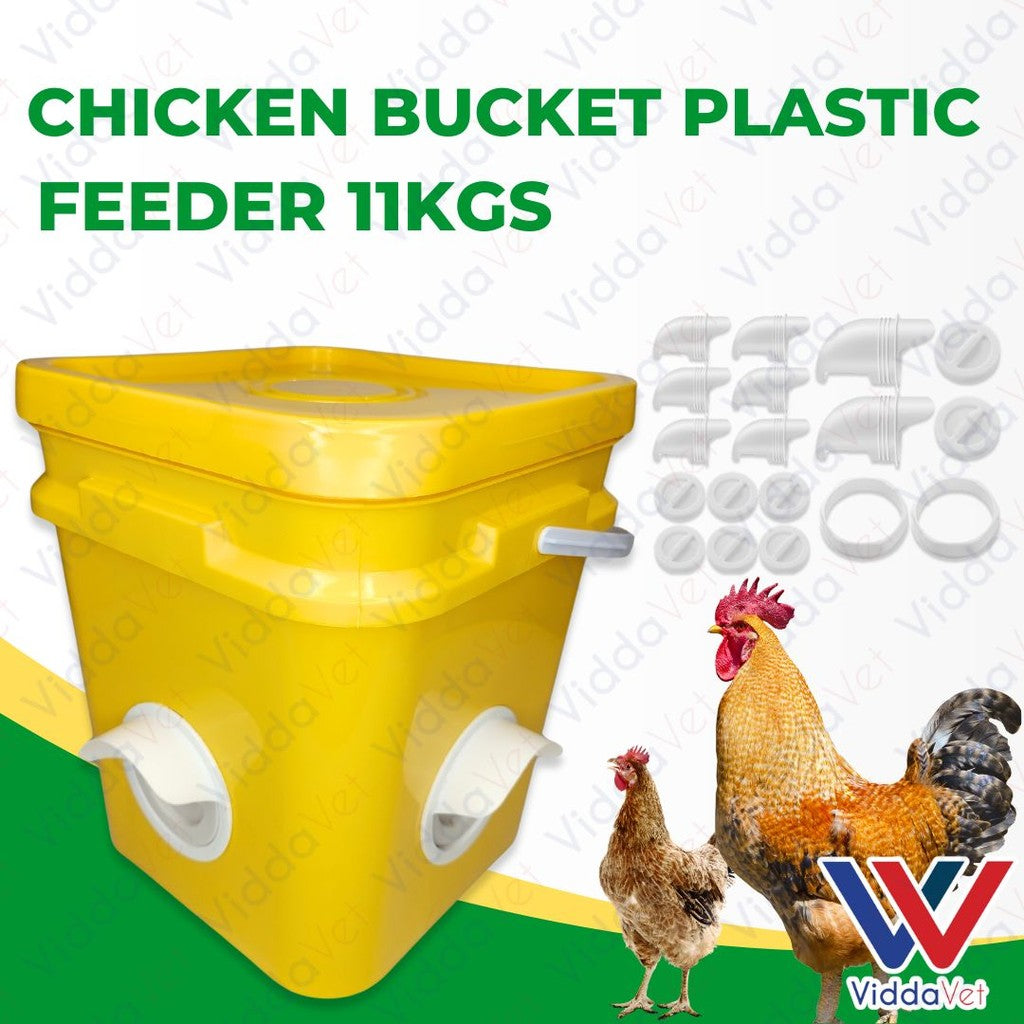 Chicken Bucket Plastic Feeder 11KGS