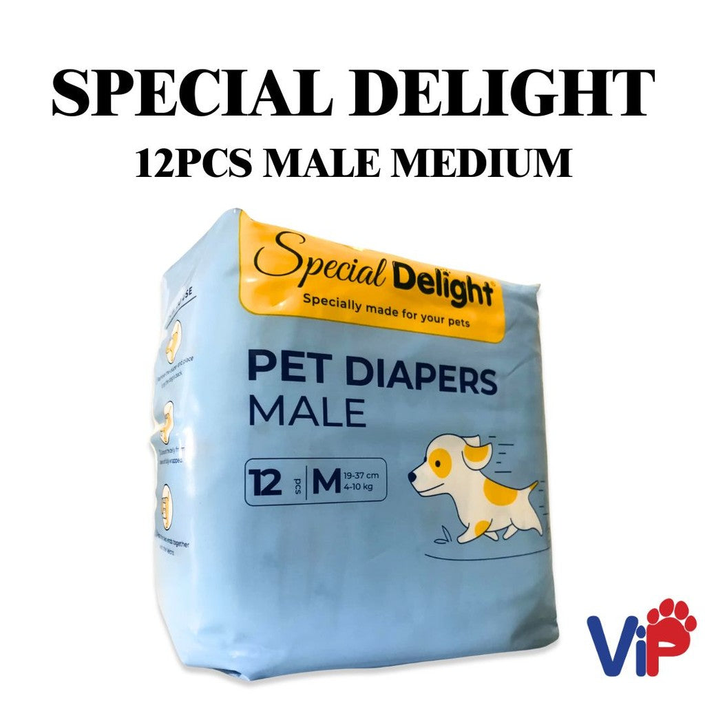 Special Delight Medium Male Pet Diapers 12 pcs