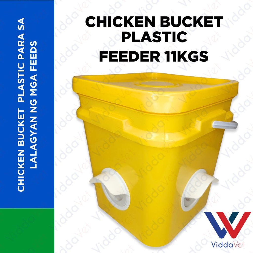 Chicken Bucket Plastic Feeder 11KGS
