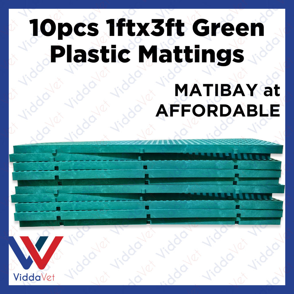 Plastic Mattings Green 1x3 10pcs