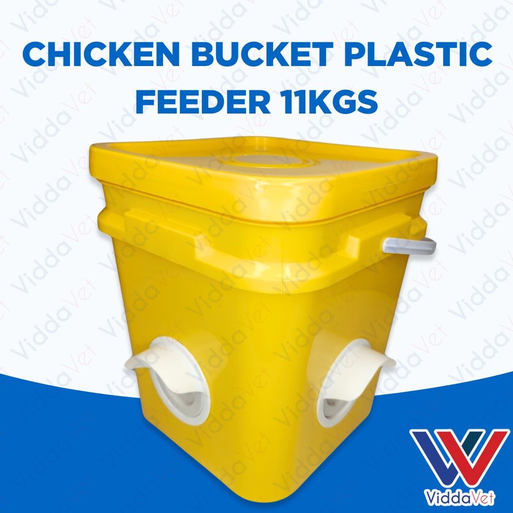 Chicken Bucket Plastic Feeder 11KGS
