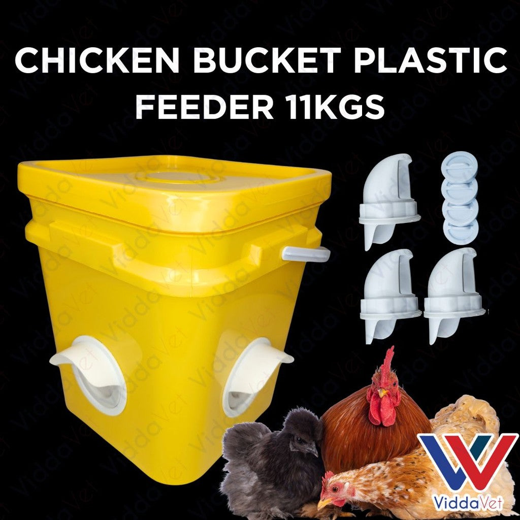 Chicken Bucket Plastic Feeder 11KGS