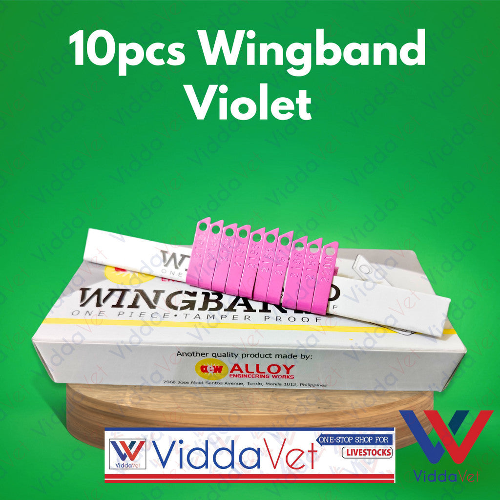 Wing Bands Violet 10pcs