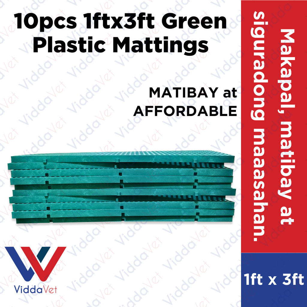Plastic Mattings Green 1x3 10pcs