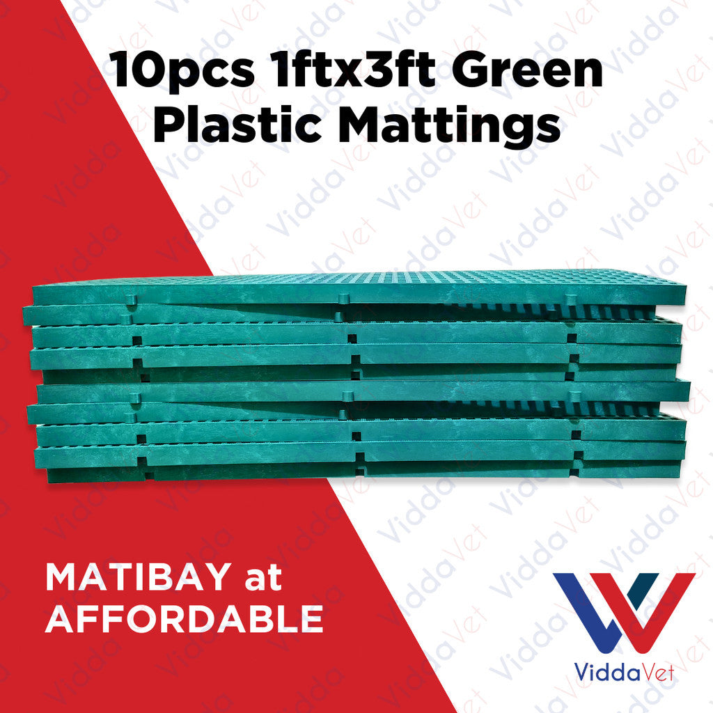 Plastic Mattings Green 1x3 10pcs