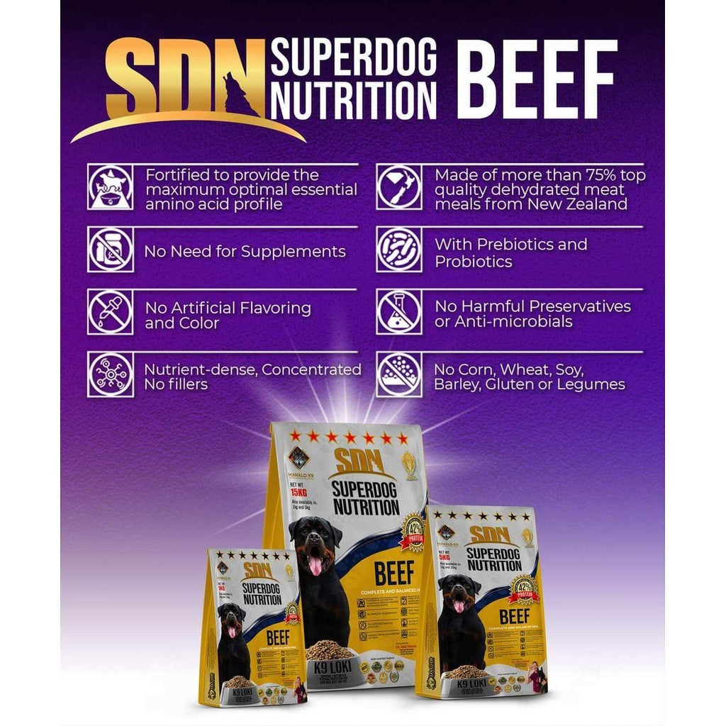 SuperDog SDN Beef Dog Food 15Kg
