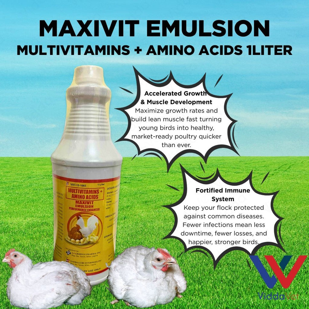 Maxivit Emulsion Multivitamins + Amino Acids 1 Liter